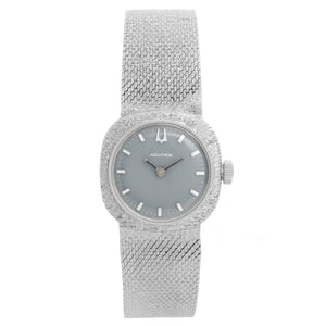 Accutron Bulova 14K White Gold Watch