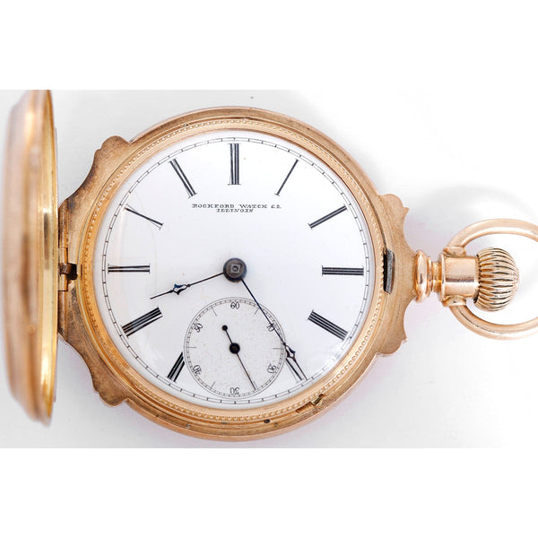 Vintage Rockford 14K Box Hinge Pocket Watch – Image 2
