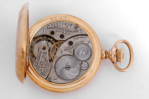 Elgin Antique 14K Gold Filled Hunter Case Pocket Watch