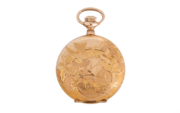 Elgin Antique 14K Gold Filled Hunter Case Pocket Watch