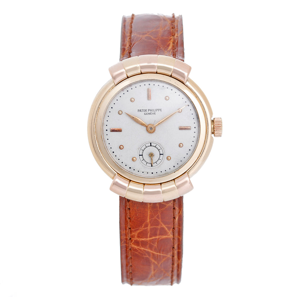 Vintage Patek Philippe Tri Color Hooded Lug Watch