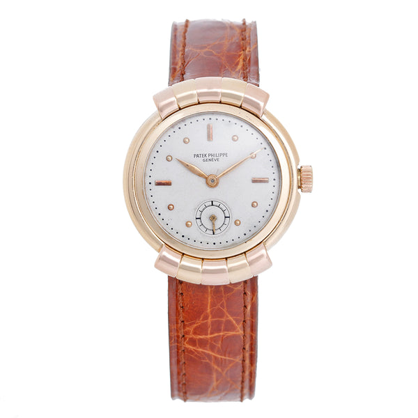 Vintage Patek Philippe Tri Color Hooded Lug Watch