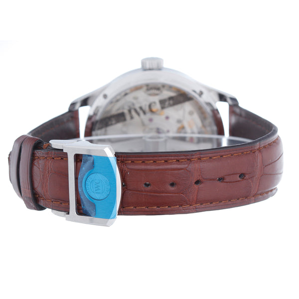 IWC Portuguese 7 Days Perpetual Calendar Stainless Steel Men's Complicated Watch IW502308 Limited Edition of 500