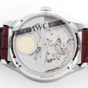 IWC Portuguese 7 Days Perpetual Calendar Stainless Steel Men's Complicated Watch IW502308 Limited Edition of 500