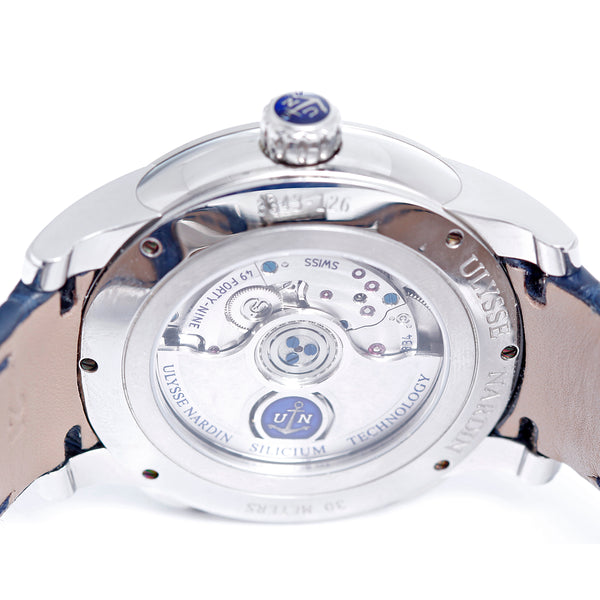 Ulysse Nardin Dual Time GMT Limited Edition Stainless Steel Men's Watch 3343-126