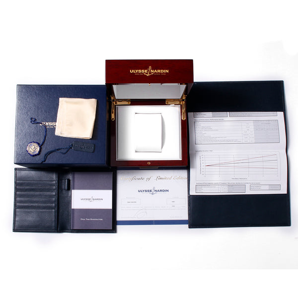 Ulysse Nardin Dual Time GMT Limited Edition Stainless Steel Men's Watch 3343-126