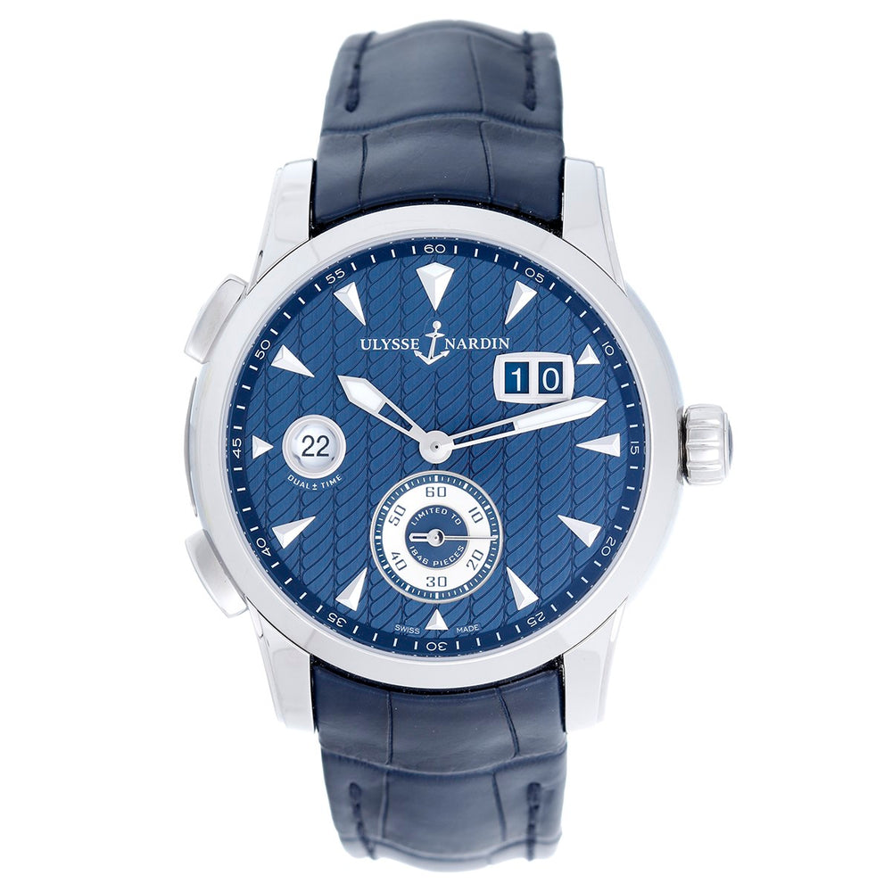 Ulysse Nardin Dual Time GMT Limited Edition Stainless Steel Men's Watch 3343-126