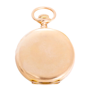 Patek Philippe 18k Yellow Gold Hunting Case Pocket Watch Wildlife Scene