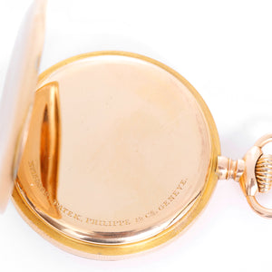 Patek Philippe 18k Yellow Gold Hunting Case Pocket Watch Wildlife Scene