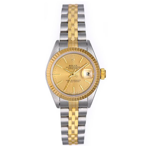 Ladies Rolex Datejust Watch 6917 Champagne Tapestry  Dial