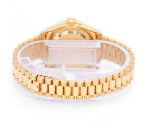 Rolex Ladies President 18K Yellow Gold Diamond Watch 79178