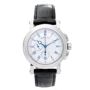 Breguet Marine II 18k White Gold Men's Watch with Flyback Chronograph 5827BA.125.ZU