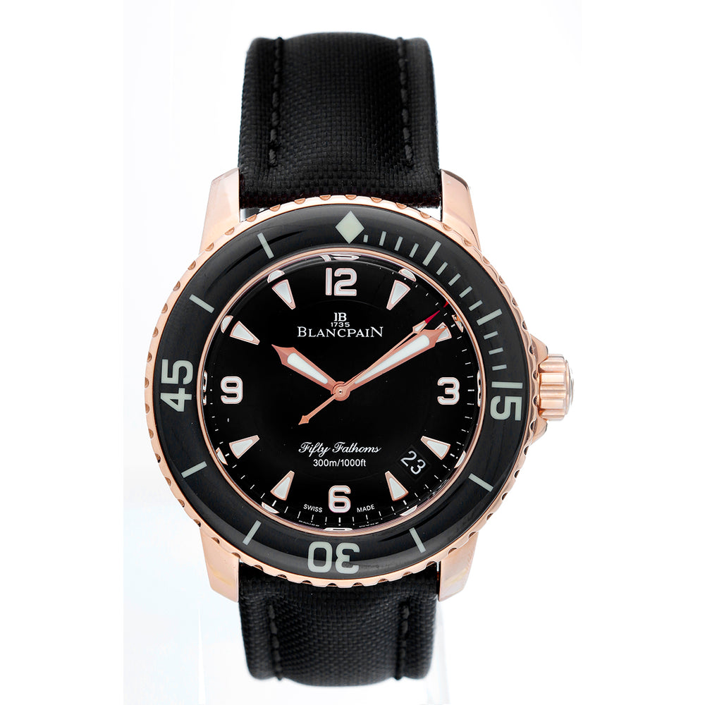 Blancpain 50 Fathoms 18k rose gold watch 5015-3630-52
