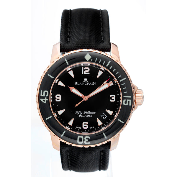 Blancpain 50 Fathoms 18k rose gold watch 5015-3630-52
