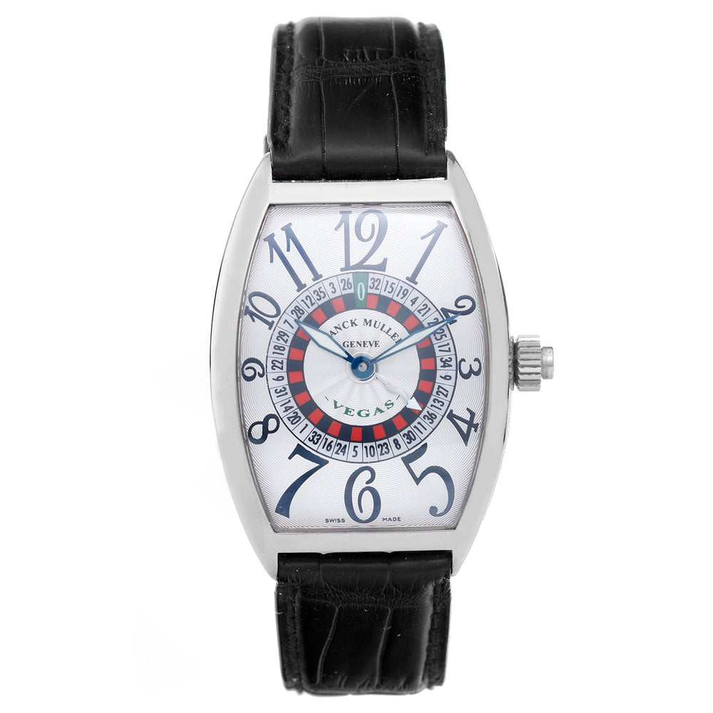 Franck Muller Vegas Men's 18k White Gold Roulette-Wheel Watch 5850