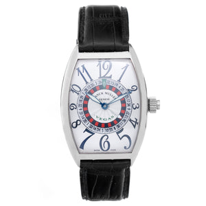 Franck Muller Vegas Men's 18k White Gold Roulette-Wheel Watch 5850