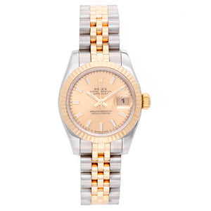Rolex Datejust  Ladies Gold & Steel Watch 179173