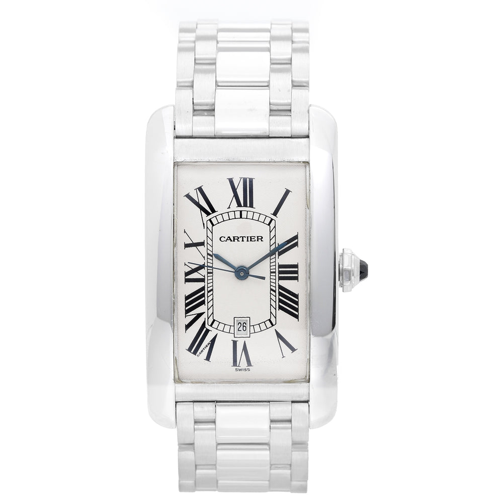 Cartier Tank Americaine 18K White Gold W26055L1