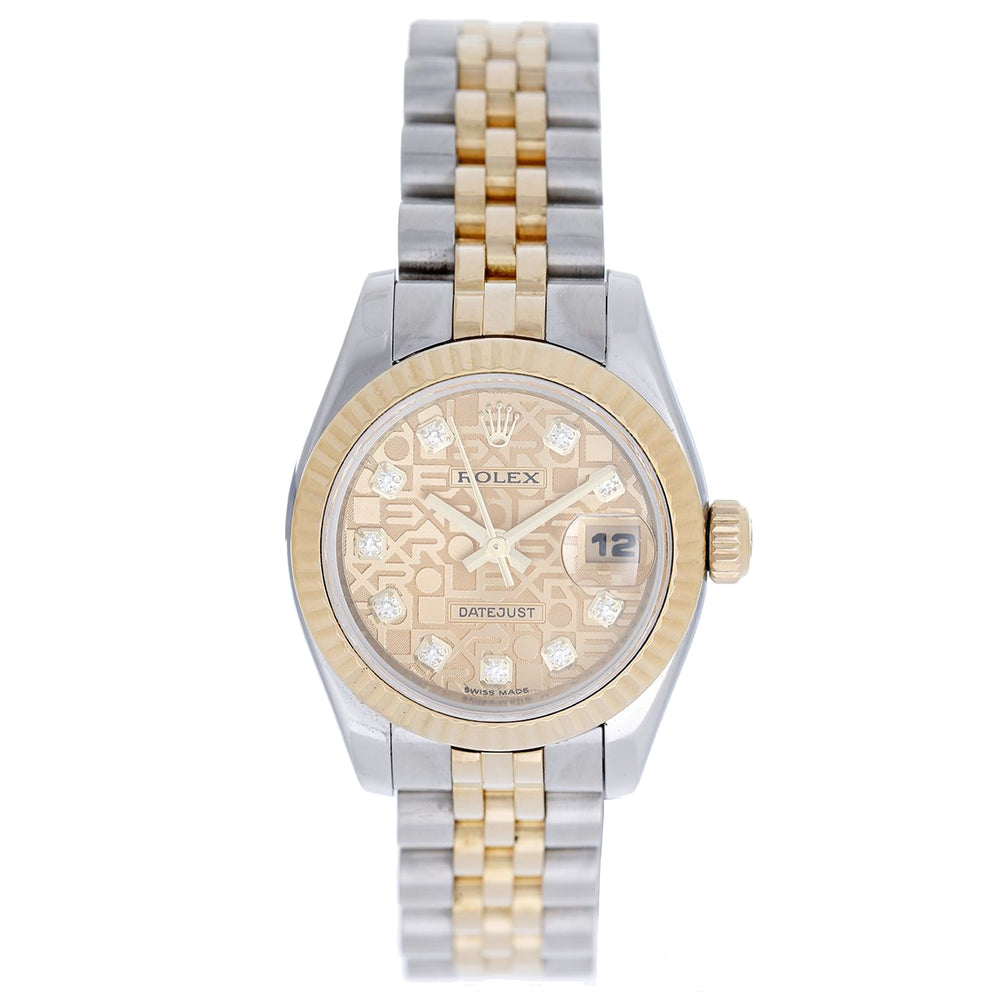 Rolex  Datejust 2-tone Steel & Gold Ladies Watch 179173