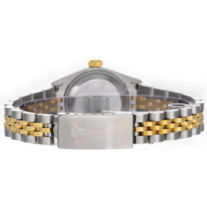 Rolex Ladies Datejust 2-Tone Watch 69173 Champagne Dial