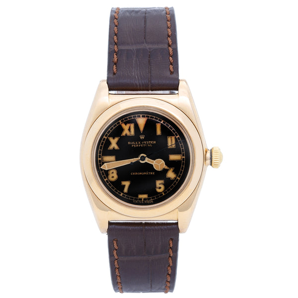 Rolex Yellow Gold Oyster Perpetual Bubbleback 3131