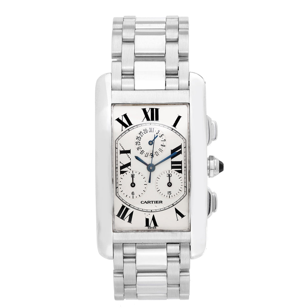 Cartier Tank Americaine Chronograph Unisex 18k W260334