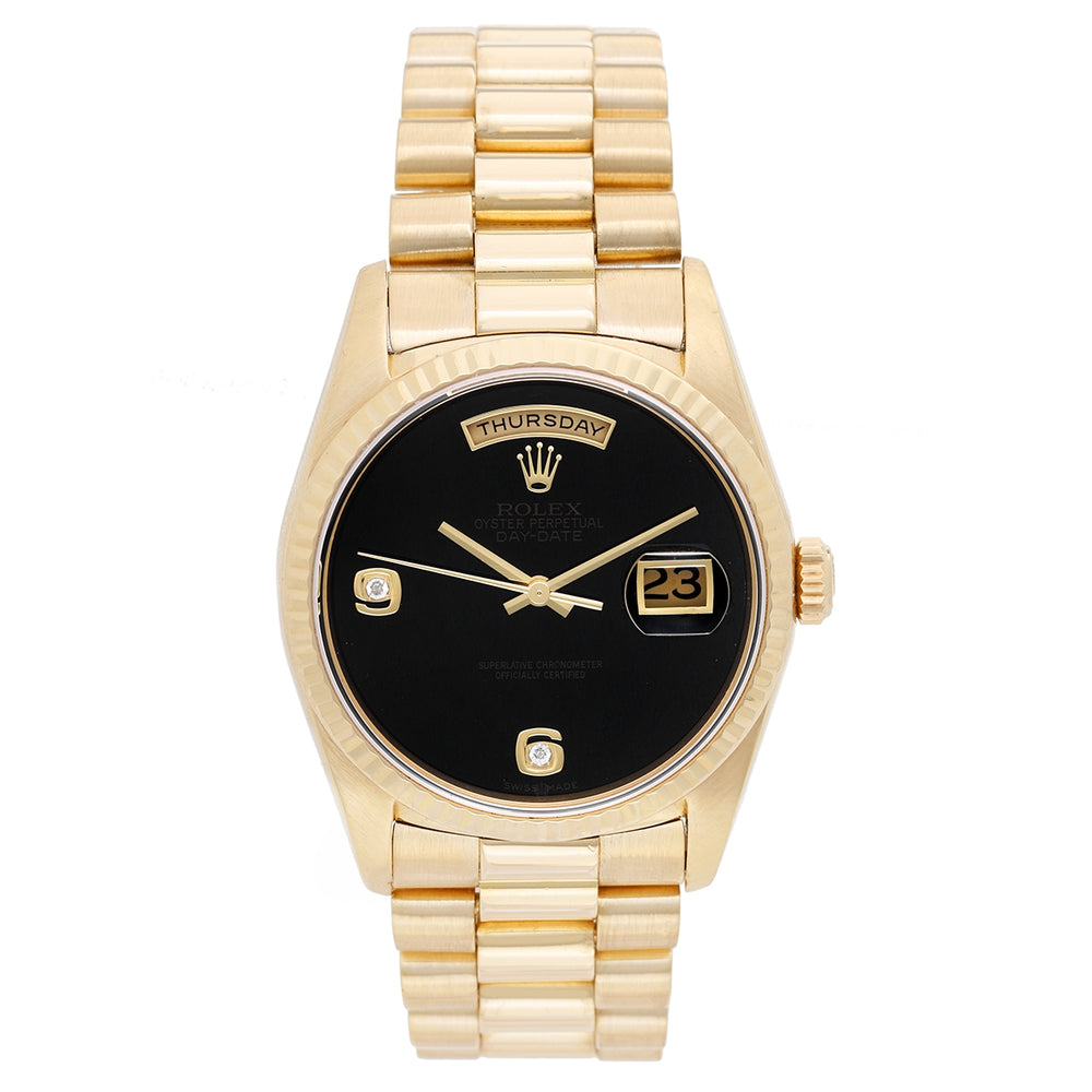 Men's Rolex President - Day-Date Watch 18238 Onyx Dial