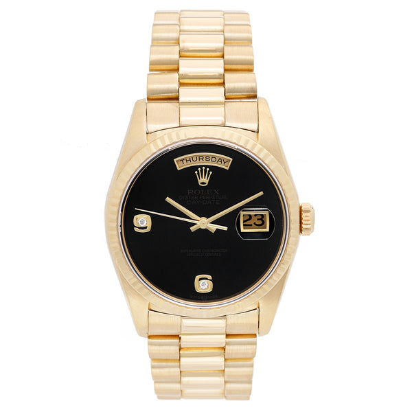 Men's Rolex President - Day-Date Watch 18238 Onyx Dial