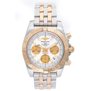 Breitling  Chronomat 41mm Automatic Chronograph Men's 2-Tone Rose Gold Watch CB0140