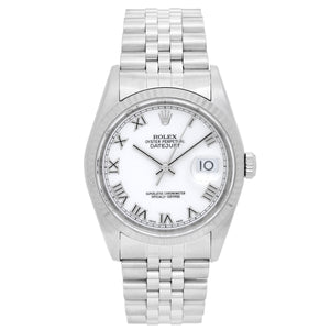 Rolex Datejust Men's Stainless Steel Watch 16234 White Dial