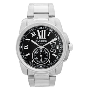 Cartier Calibre Stainless Steel Men's 42mm Watch W7100015 3389