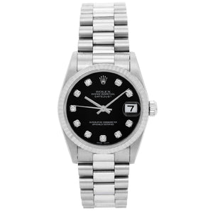 Rolex Oyster Perpetual 18k White Gold Midsize  Watch 68279