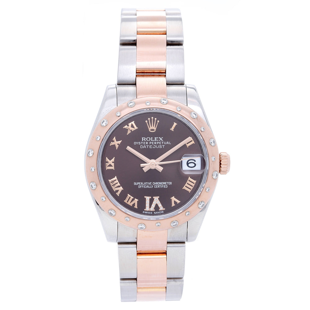 Rolex Steel-Everose Gold, Diamond 31mm Datejust 178341