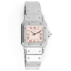 Extremely Rare Cartier Platinum Santos Ladies Watch