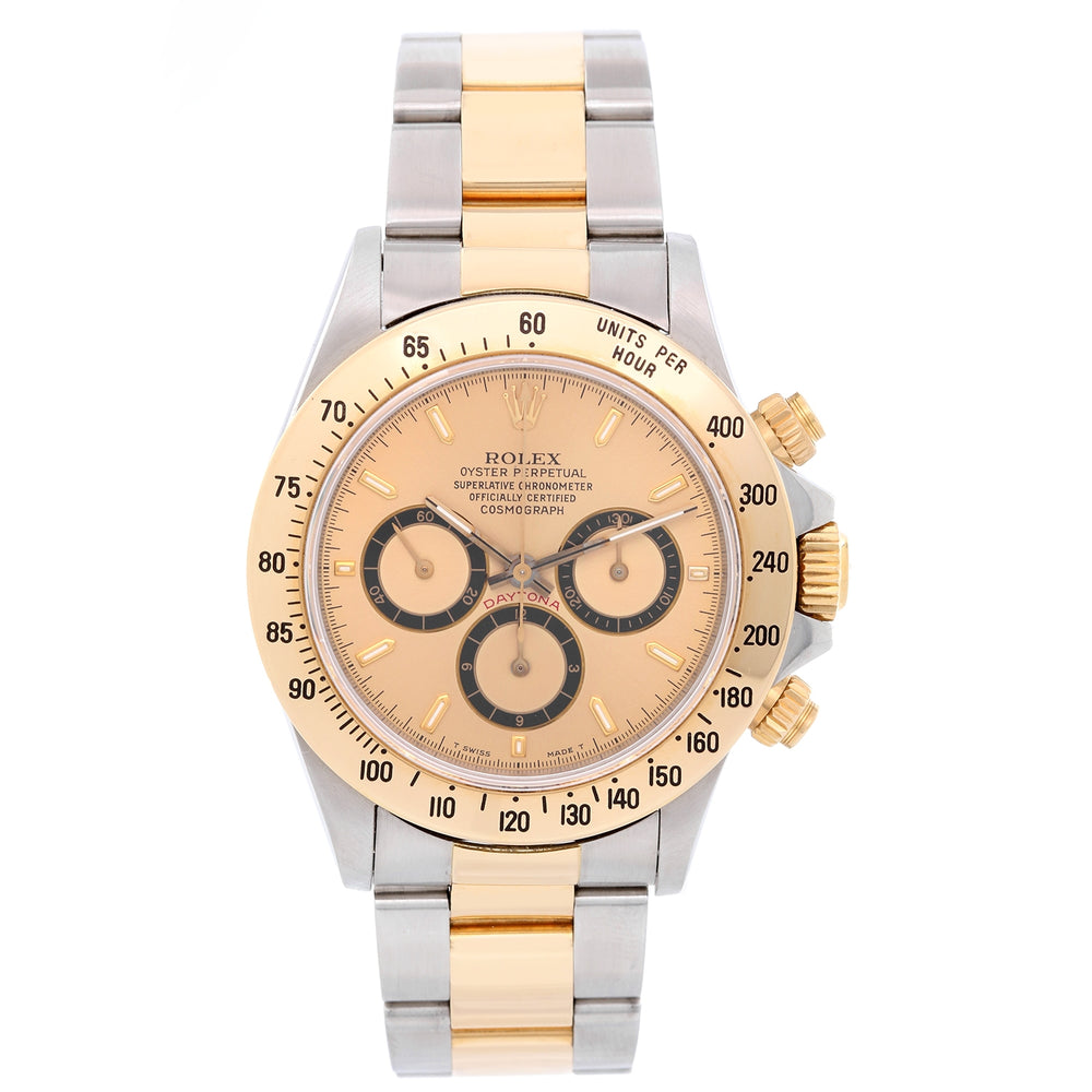 Men's Rolex Zenith Cosmograph Daytona Watch 16523 Champagne Dial