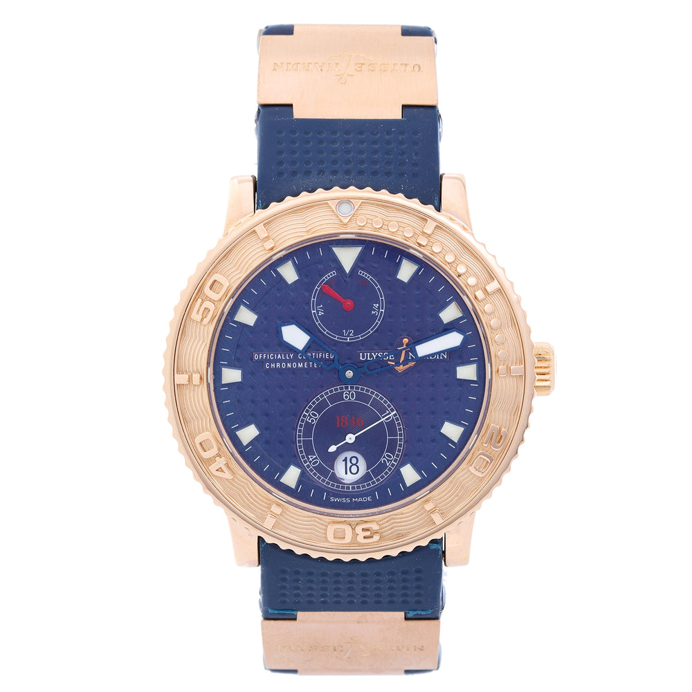 Ulysse Nardin Marine Diver 18K Rose Gold Watch