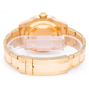 Rolex Submariner 18k Yellow Gold Men's Watch Blue Dial 116618