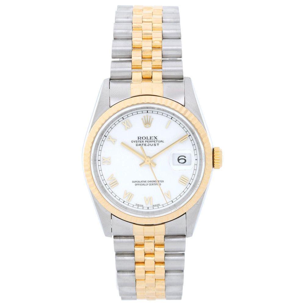 Rolex Datejust 2-Tone Men's Steel & Gold Watch 16233