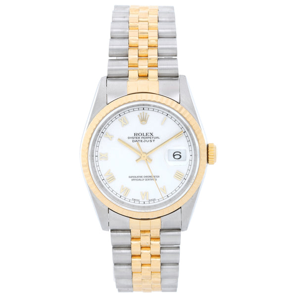 Rolex Datejust 2-Tone Men's Steel & Gold Watch 16233