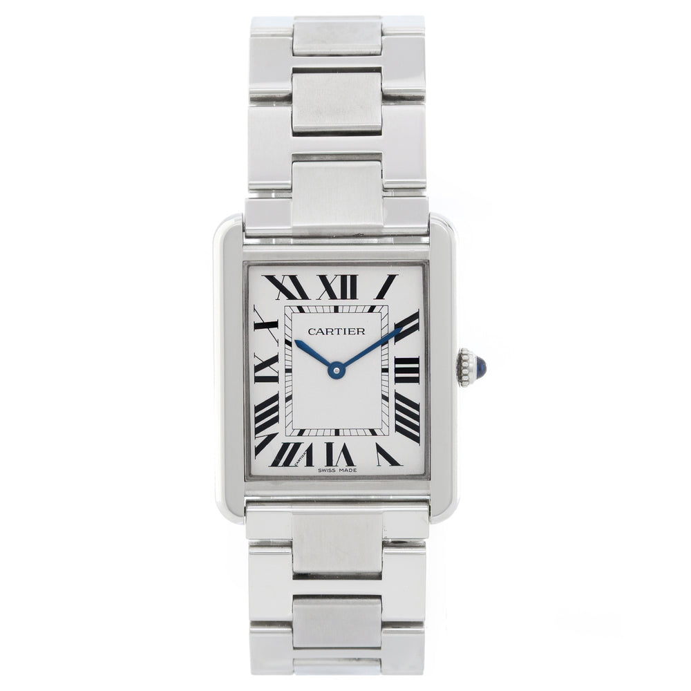 Men's Large Cartier Tank Solo Stainless Steel Watch W5200014