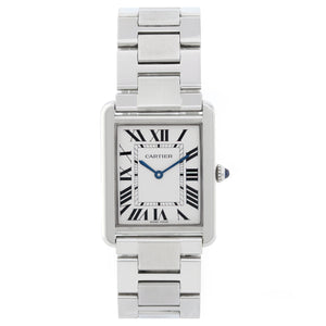 Men's Large Cartier Tank Solo Stainless Steel Watch W5200014