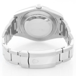 Rolex Datejust II Men's 41mm Stainless Steel Watch White Stick Dial 116334