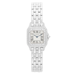 Cartier Panther 18K White Gold with Double Diamond Bezel