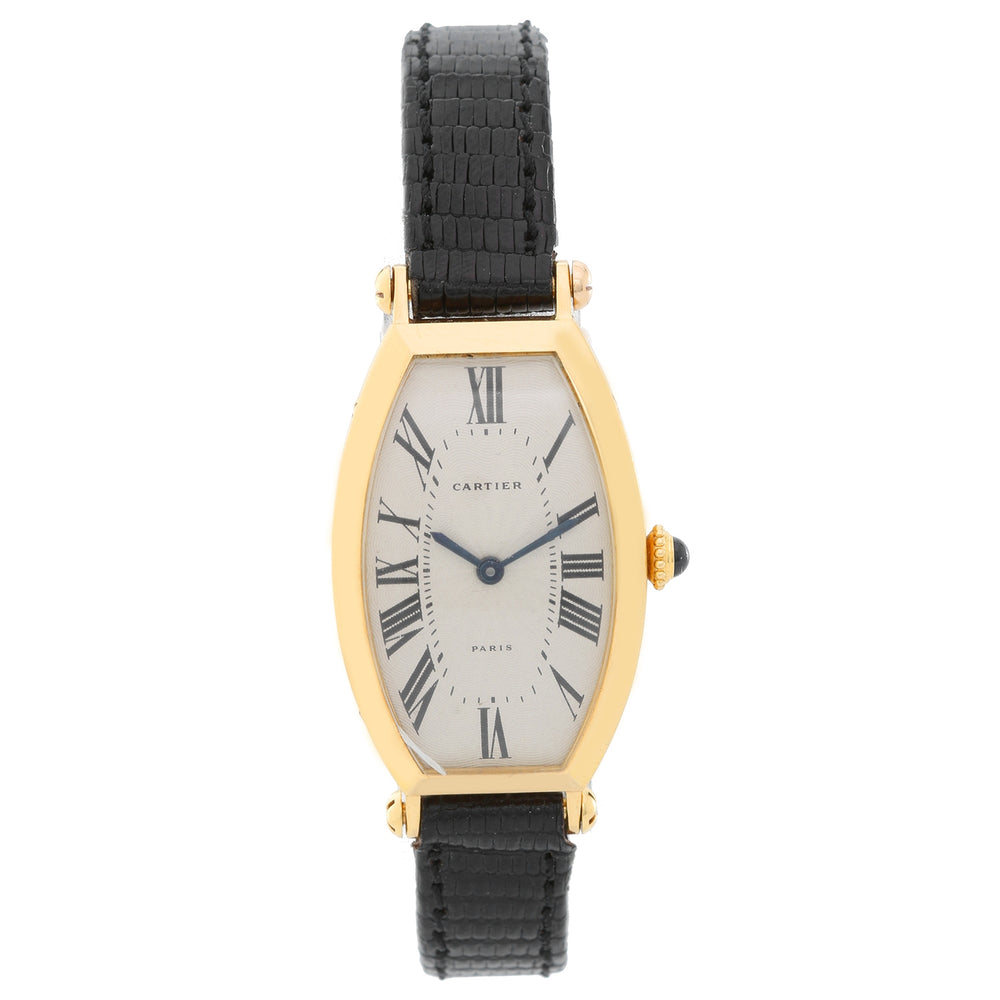 CARTIER TONNEAU LADIES YELLOW GOLD WATCH
