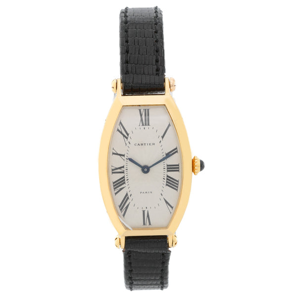 CARTIER TONNEAU LADIES YELLOW GOLD WATCH
