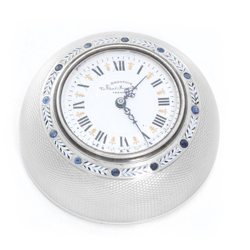 E . Dreyfous Dome Shaped Desk Clock