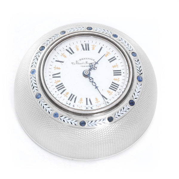 E . Dreyfous Dome Shaped Desk Clock