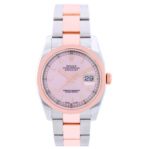 Rolex Datejust Men's Steel & Rose Gold Watch 116201