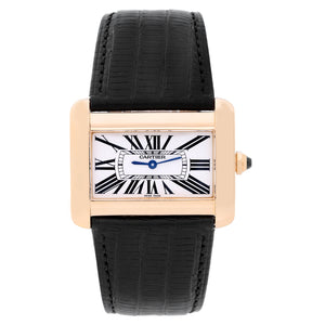 CARTIER TANK DIVAN 18K YELLOW GOLD WATCH W6300556 2602
