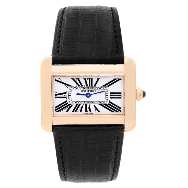 CARTIER TANK DIVAN 18K YELLOW GOLD WATCH W6300556 2602
